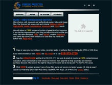 Tablet Screenshot of forensicprotection.com